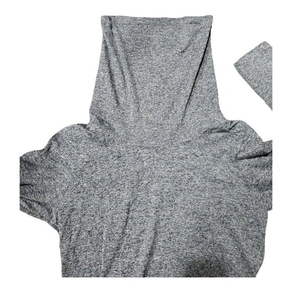Maidenform Women's Gray Cowlneck Long-Sleeved Moisture Wick Thumbholes T… - Picture 10 of 10